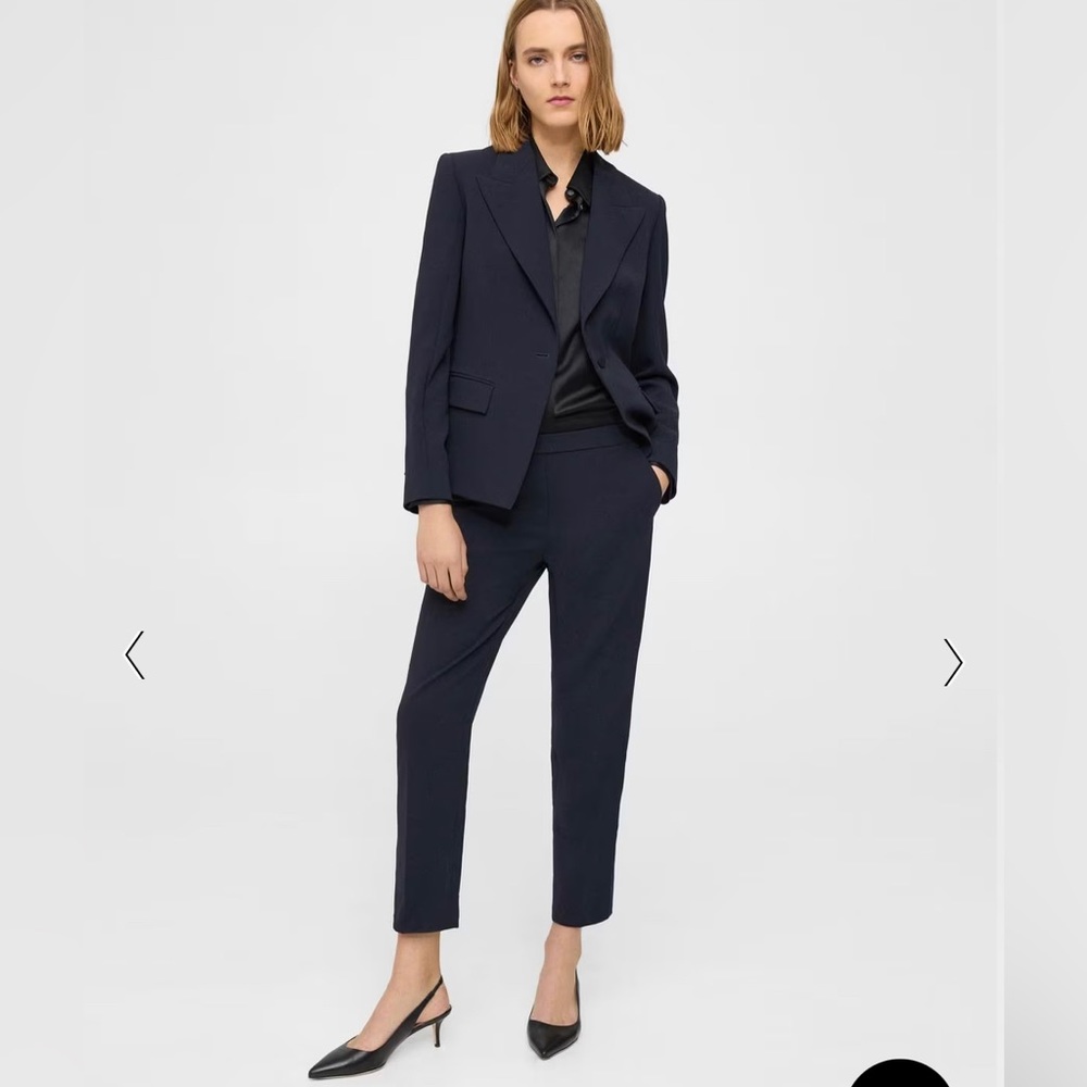 Theory silk navy trousers size 8